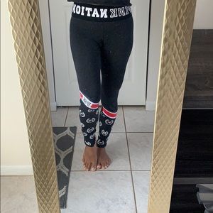 Pink yoga leggings